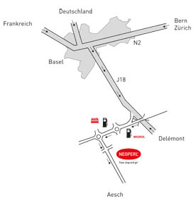 Anfahrtsskizze Schweiz Anfahrtsskizze Schweiz